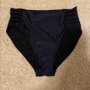 black bikini bottoms